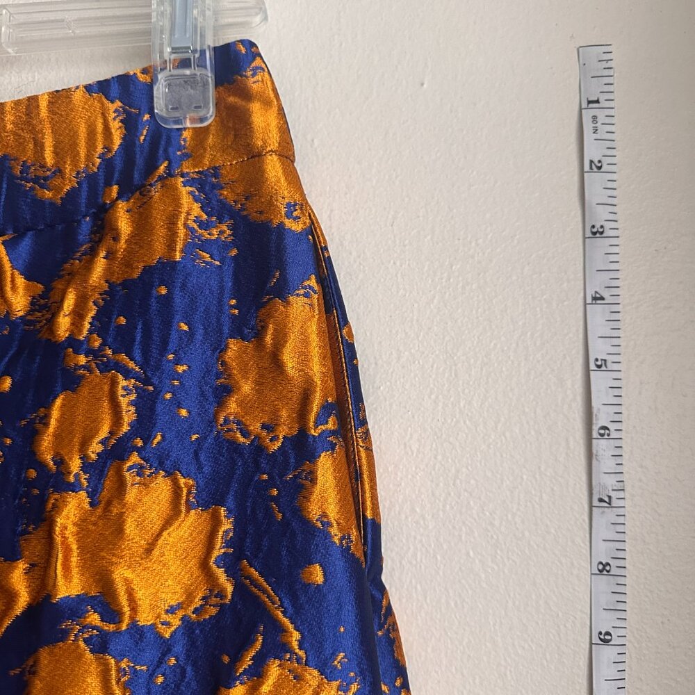 Max & Co. royal blue and orange skirt. Size 2. - Picture 4 of 11